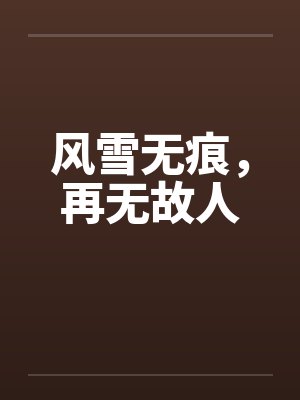 风雪无痕,再无故人